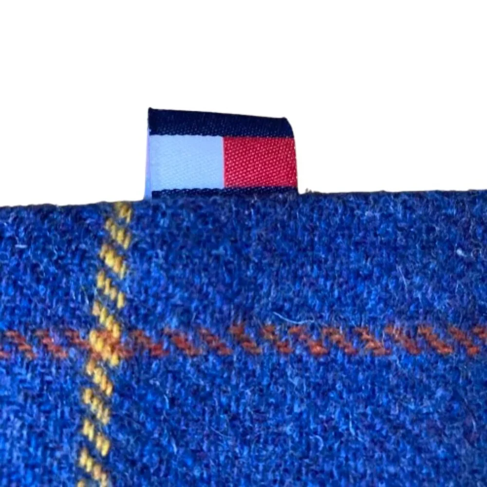 Tommy Hilfiger SALE! Merino Lambswool Pillow Sham Blue for pillow size 28x28